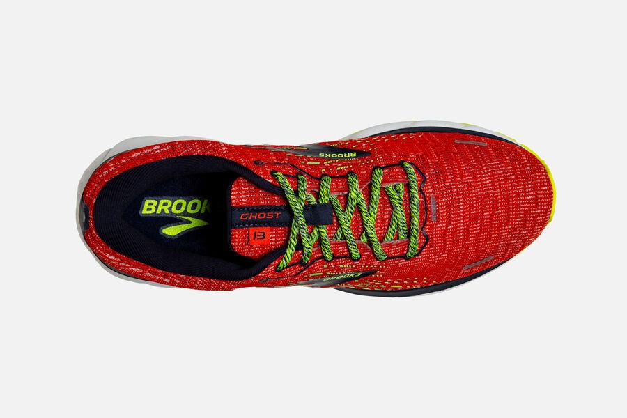 Brooks Running Shoes Mens Red/Black - Ghost 13 Road - 5706-EGVNR